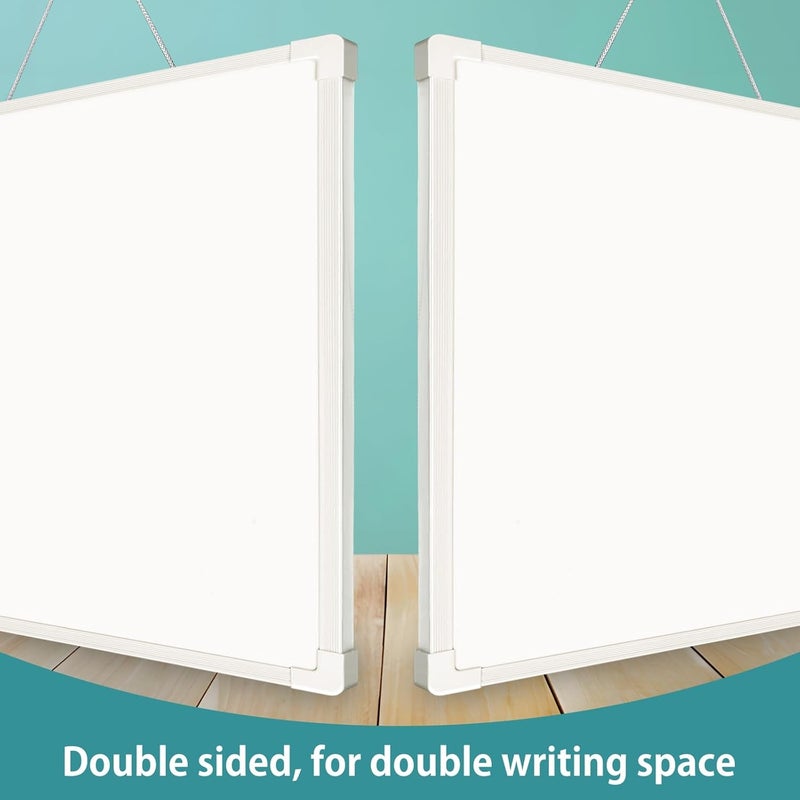 EXTRIC Small White Board 9X12, Small Dry Erase Board Magnetic with Marker, 2 Pack Whiteboard Dry Erase Double Sided MIni Whiteboard, Lapboard Ideal for Homeschool, Office, Classroom White Boards for Kids - Image 4
